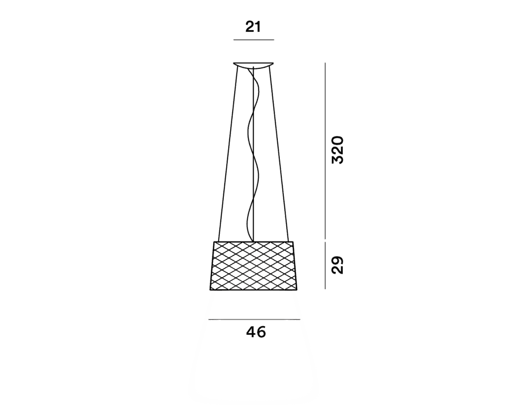 Twiggy Grid Outdoor Sospensione Lamp by Foscarini: Contemporary dining chair with metal frame and woven backrest.